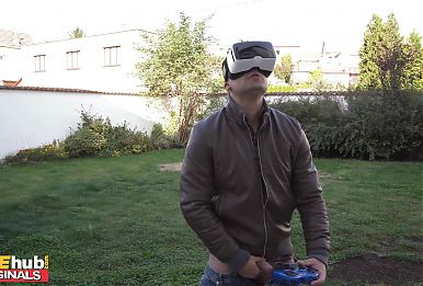 FAKEhub - drone Agent spies on young latina crush before anal sex and a creampie in the ass
